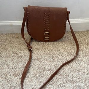 Cute tan crossbody bag from a boutique!